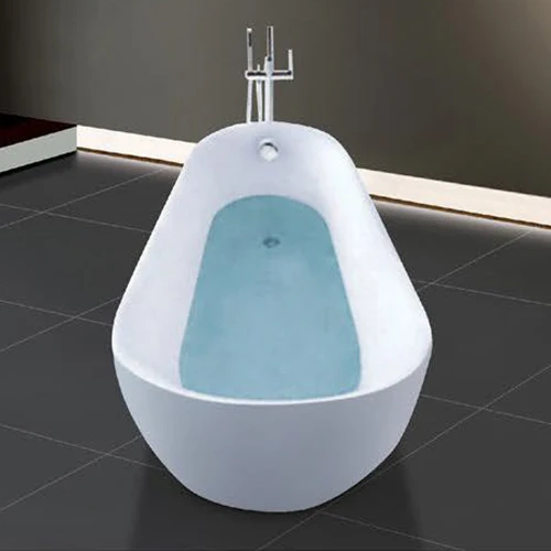 Oval Luxury White Acrylic Free Standing Bathroom Soaking Tub Whirlpools Bathtubs