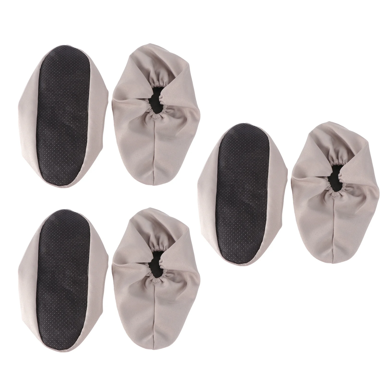 

3pcs Washable Cloth Shoe Covers Dustproof Non-Slip Reusable Floor Protectors Durable Easy Install For Home Factory Clean Room