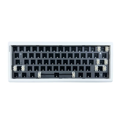 Imagen 1 del producto ZUOYA Gmk61 Kit de teclado mecánico intercambiable en caliente 3 mod Bluetooth 2,4G inalámbrico RGB retroiluminado estructura de junta teclado