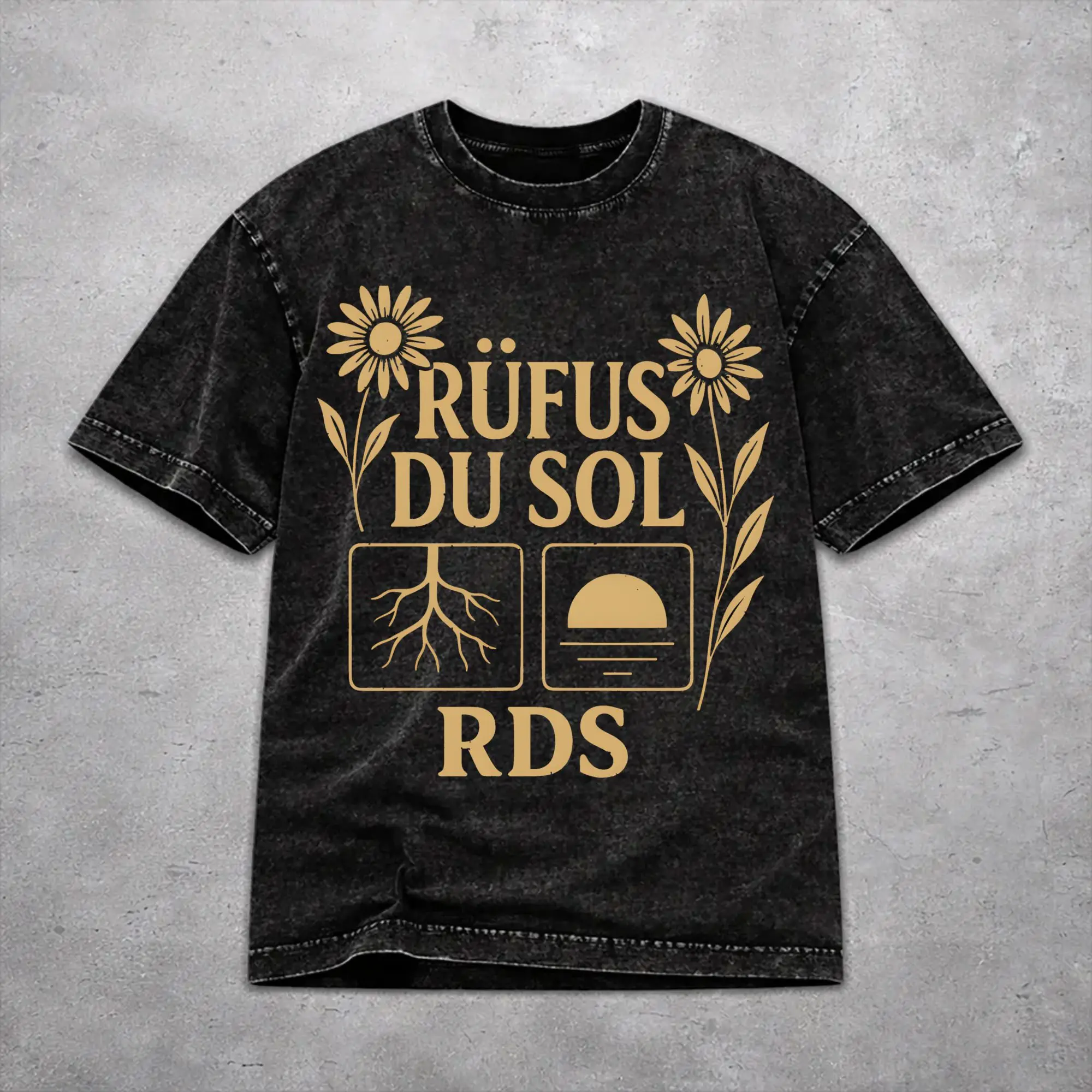 Men Women Vintage Washed T-shirts Rufus Du Sol 2026 Concert Printed Shirt Accessories Harajuku  Tees