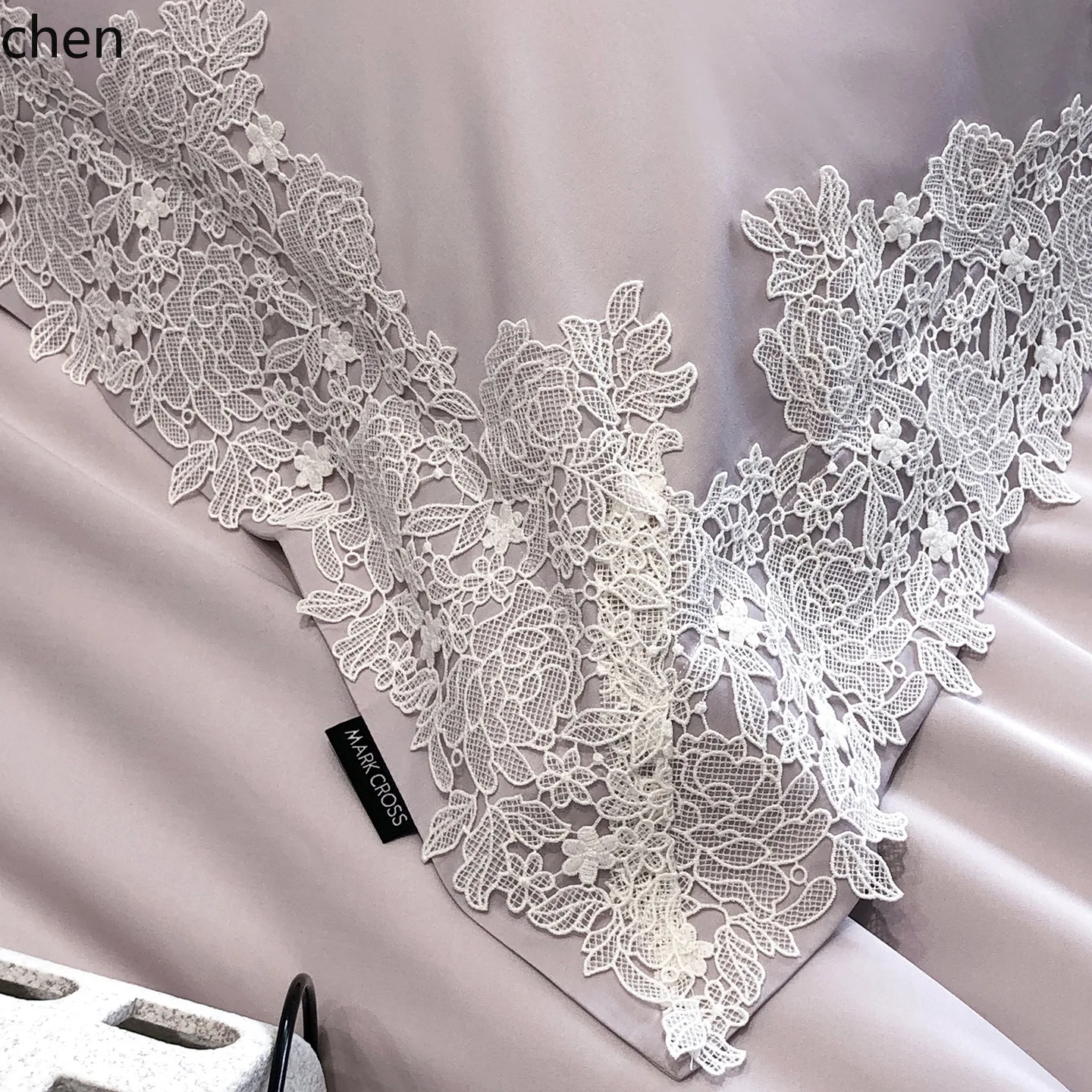 YFY Light Luxury French Lace Four-Piece Set Tencel Cotton Brushed Gold Cotton Duvet Cover and Bed Sheet