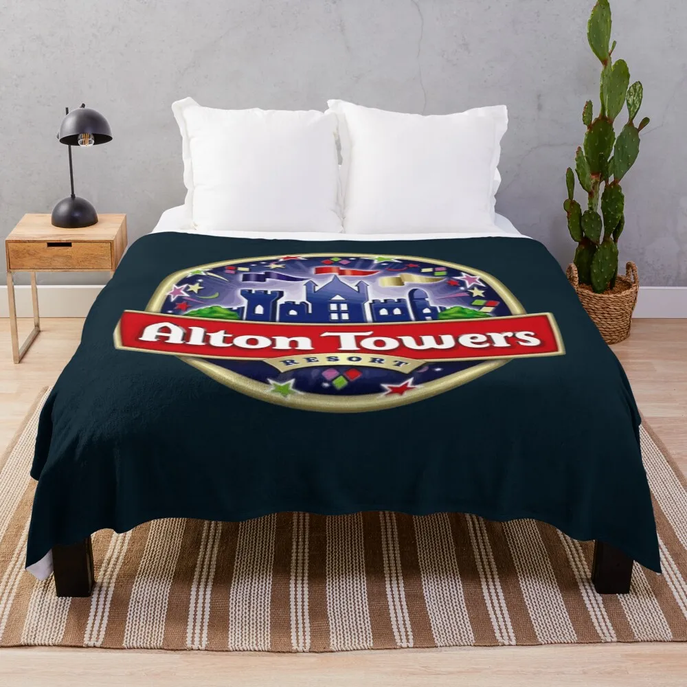 

alton towers Throw Blanket Multi Use Warm Blanket for Living Room Bedroom