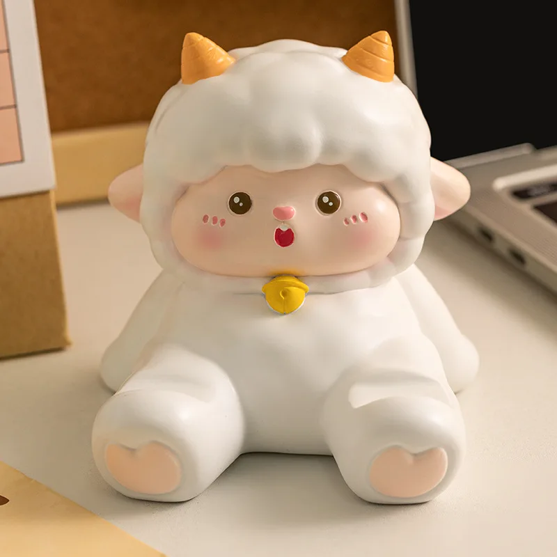 

Cute Sheep Phone Holder For iPhone Cartoon Desktop Decoration Creative Crafts Tablet Stand Cute Unique Birthday Friend Gift ﻿