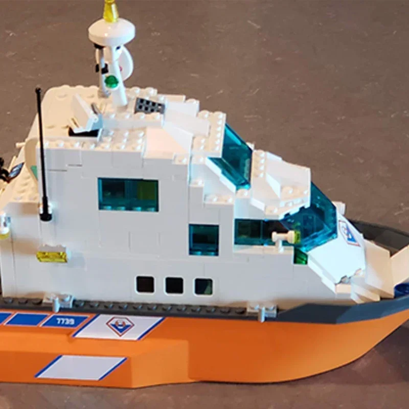 Moc Building Blocks Modello di nave Gran yacht costiero Mattoni tecnici Assemblaggio fai-da-te Giocattoli da costruzione per bambini Regali di festa