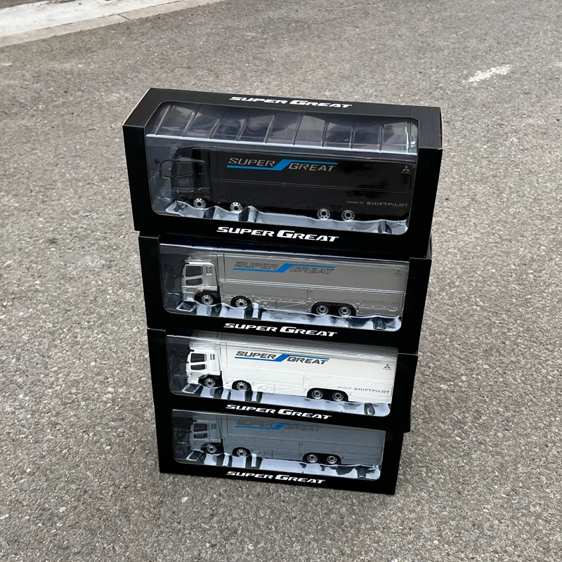 

1:43 Original Model,Mitsubishi FUSO SUPERGREAT Container Truck,Alloy Car Model for Display,Gift and Collections