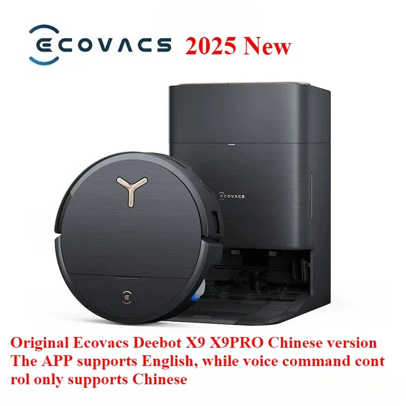 

2025 Новый оригинальный робот-пылесос Ecovacs Deebot X9/X9PRO 16000pa, китайская версия, приложение поддерживает английский язык