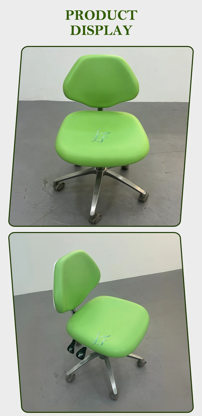 Hochwertiger Zahnarztstuhl, verstellbarer Zahnarztstuhl mit PU-Leder, komfortabel und robust für den Einsatz in Zahnkliniken und medizinischen Salons. – Detail 9