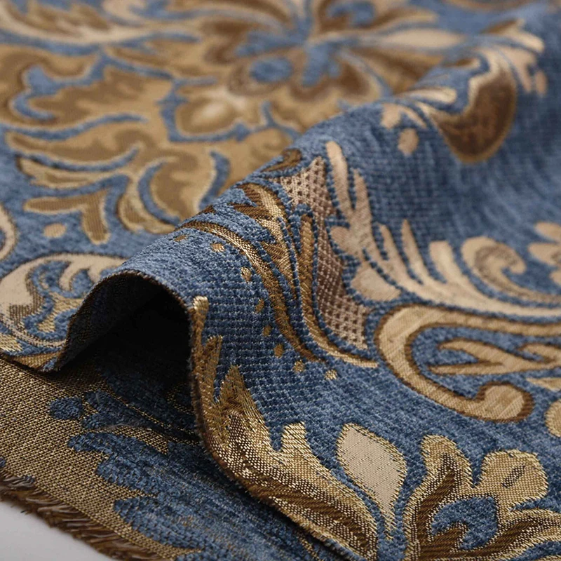 قماش أريكة جاكار شانيل على الطراز الأوروبي عالي الدقة للتنجيد ديكور المنزل أغطية الستائر بالمتر