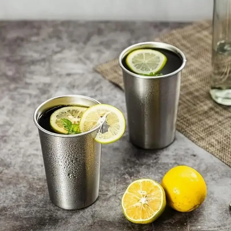 Premium  Water Bottle Stackable Reusable Metal Cup Leakproof for Outdoor Running and Gym