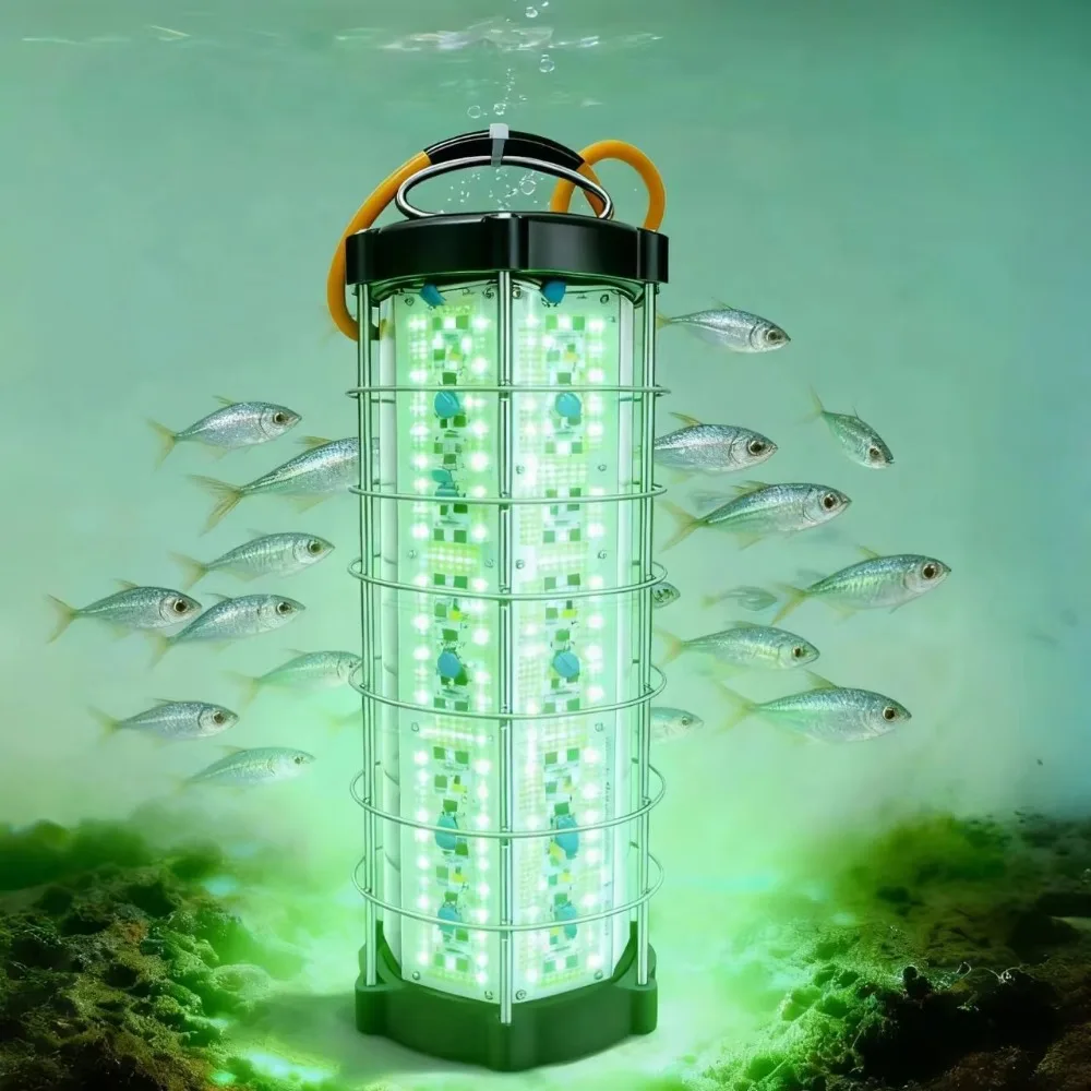 Fishing Light IP68 Waterproof Night Fish Green 3600w Underwater Fishing Floating Light Emitting Diode Light