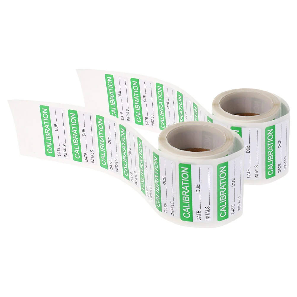 

2 Rolls Label Sticker Stickers Calibration Labels Self-adhesive Tester Flash Laminating