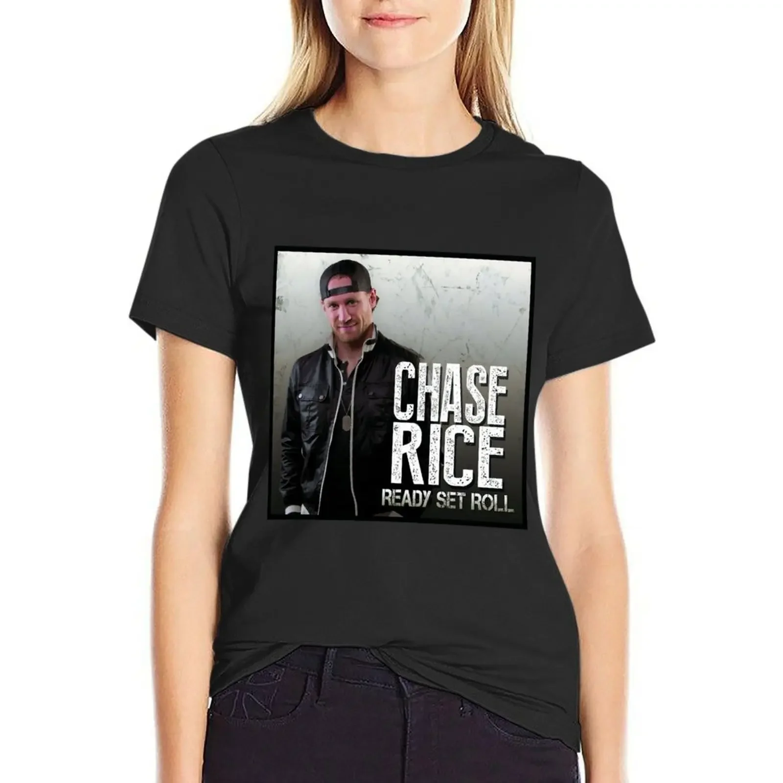 Chase Rice ready set roll T-Shirt summer tops anime clothes vintage clothes Womens clothing