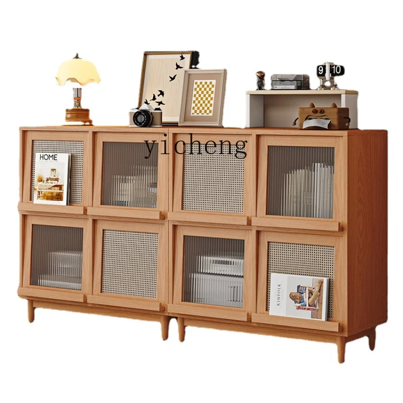 

Zk Solid Wood Chest of Drawers Bedroom Drawer Wall Tailstock Storage Cabinet Simple Modern Storage Cabinet