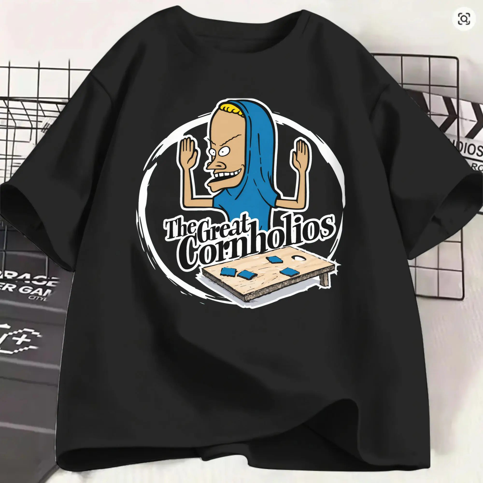 Men Funny Beavis and Butthead T Shirts  Cotton Clothing Vintage Short Sleeve Crew Neck Tee Shirt Plus Size T-Shirt