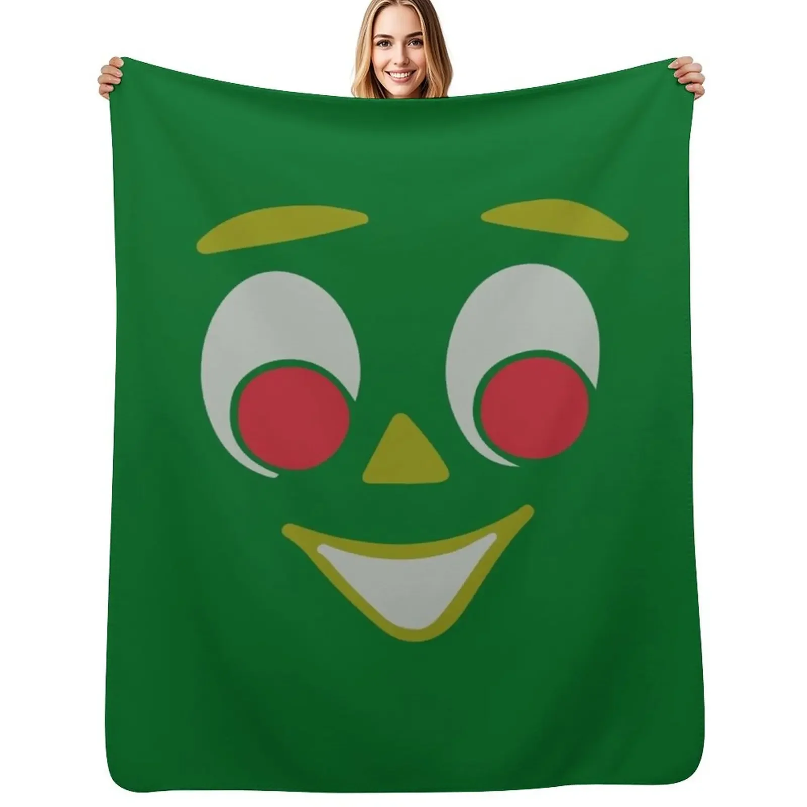 

Gumby Throw Blanket funny gift Bed covers Sofas Blanket