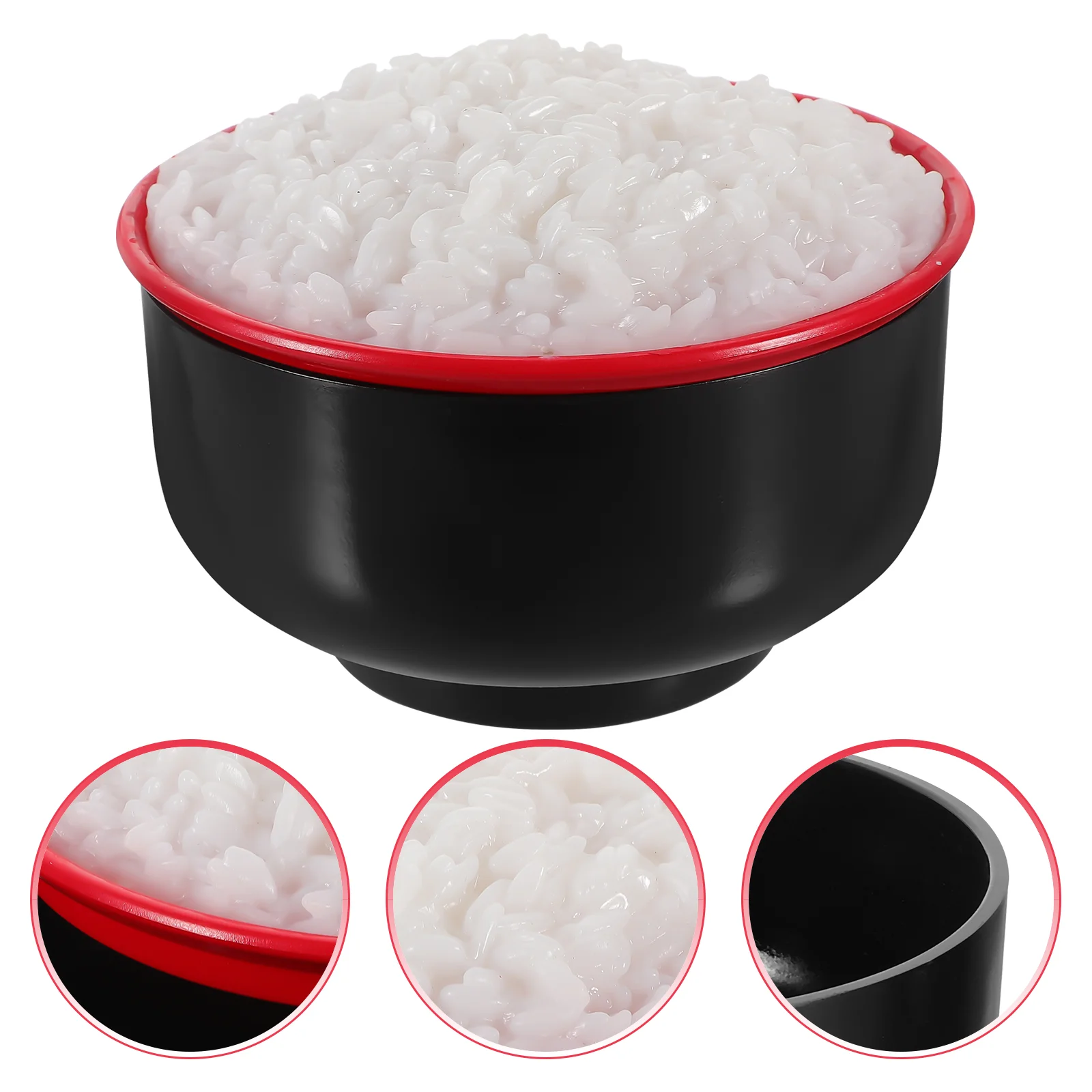 

Simulated Rice Fake Cooked Ornament Simulation Model Artificial Home Decor Food Bowl Toy