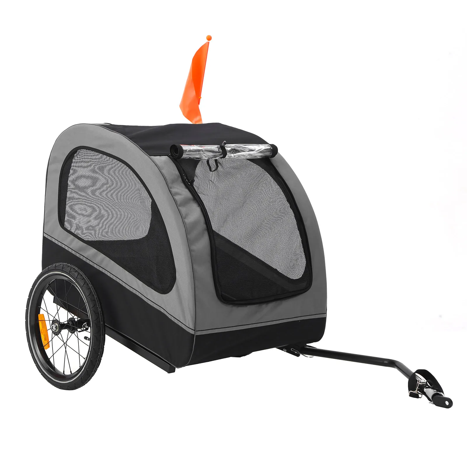 

Breathable Pet Dog Bike Trailer Foldable Outdoor Riding Bicycle Trailer Suitable for Small and Medium Pets Up to 88lbs Travel