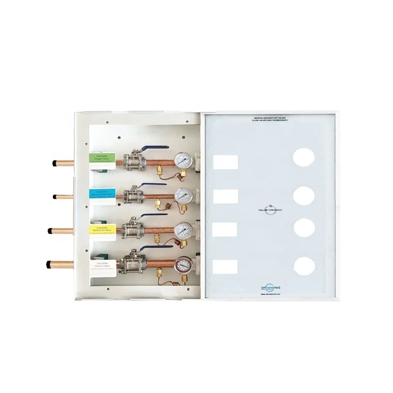 Medical Gas Area Zone Valve Box 4 Gases for Hospital AVSU