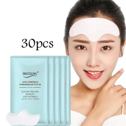 30pcs Anti-wrinkle Forehead Line Wrinkles Removal Gel Patch Firming Mask Frown Stickers Anti-aging Moisturizng Face Skin Care