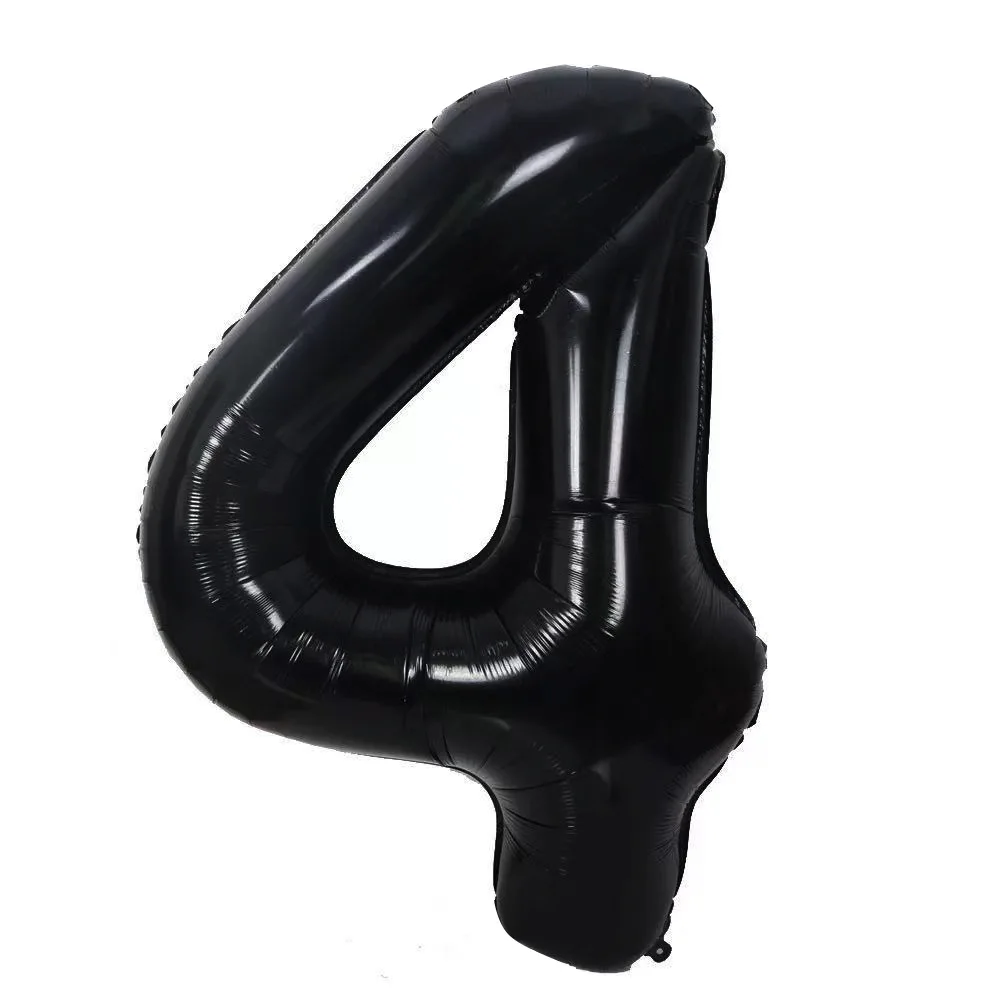 40 Zoll Schwarze Digitale Ballon-Dekoration für Kindergeburtstagsfeiern, Mädchen-Fotografie, Kreative Requisiten, Große Zahlen 0123456 – Detail 10