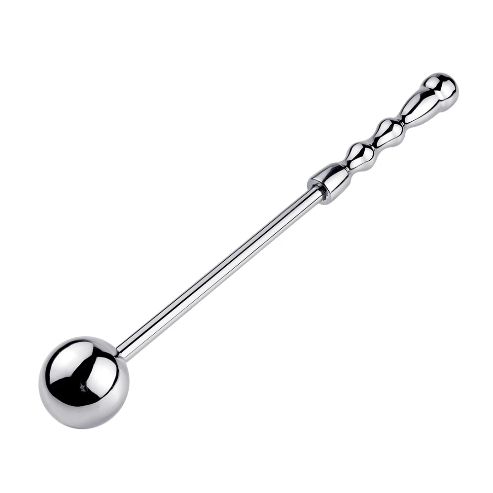 WAKEWAY S/M/L Metal Anal Balls Dildo Butt Plug Anal Plugs Long G Spot Stimulate Wand Massage Stick Adult Sex Toys For Men Women