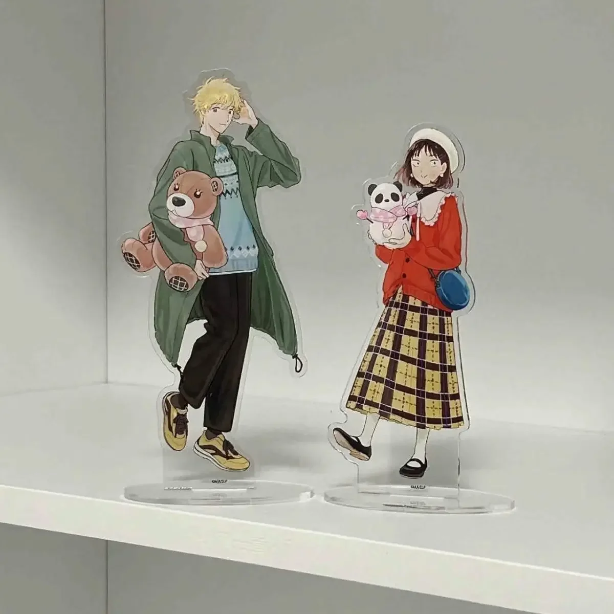 Skip and Loafer Acrylic Stand Iwamura Mitsumi Shima Sousuke Figure Display Christmas Series Anime Goods Collection Desk Decor