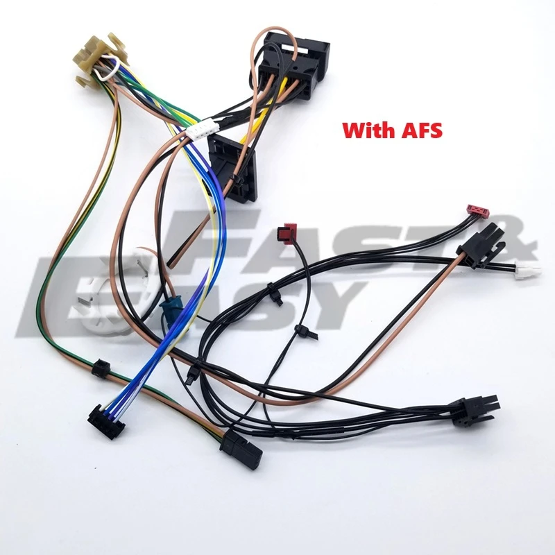 Headlight wiring harness suitable for BMW X5 E70 2011-2013 internal wire harness plug assembly with AFS and Non AFS