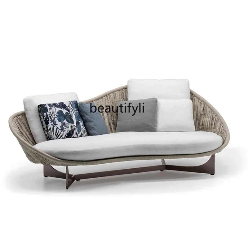 Villa Terrace Outdoor Sofa Combination Outdoor Courtyard Outdoor Balcony Leisure Rattan Chair  H