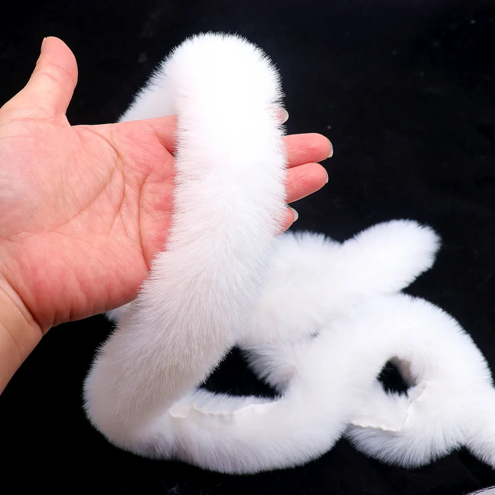 2/5 Meter 3cm 5cm Weißer Pompon-Besatz Flauschiges Fell-Pompom-Fransenband Nähspitze Stoff DIY Vorhang Sofa Bastelzubehör