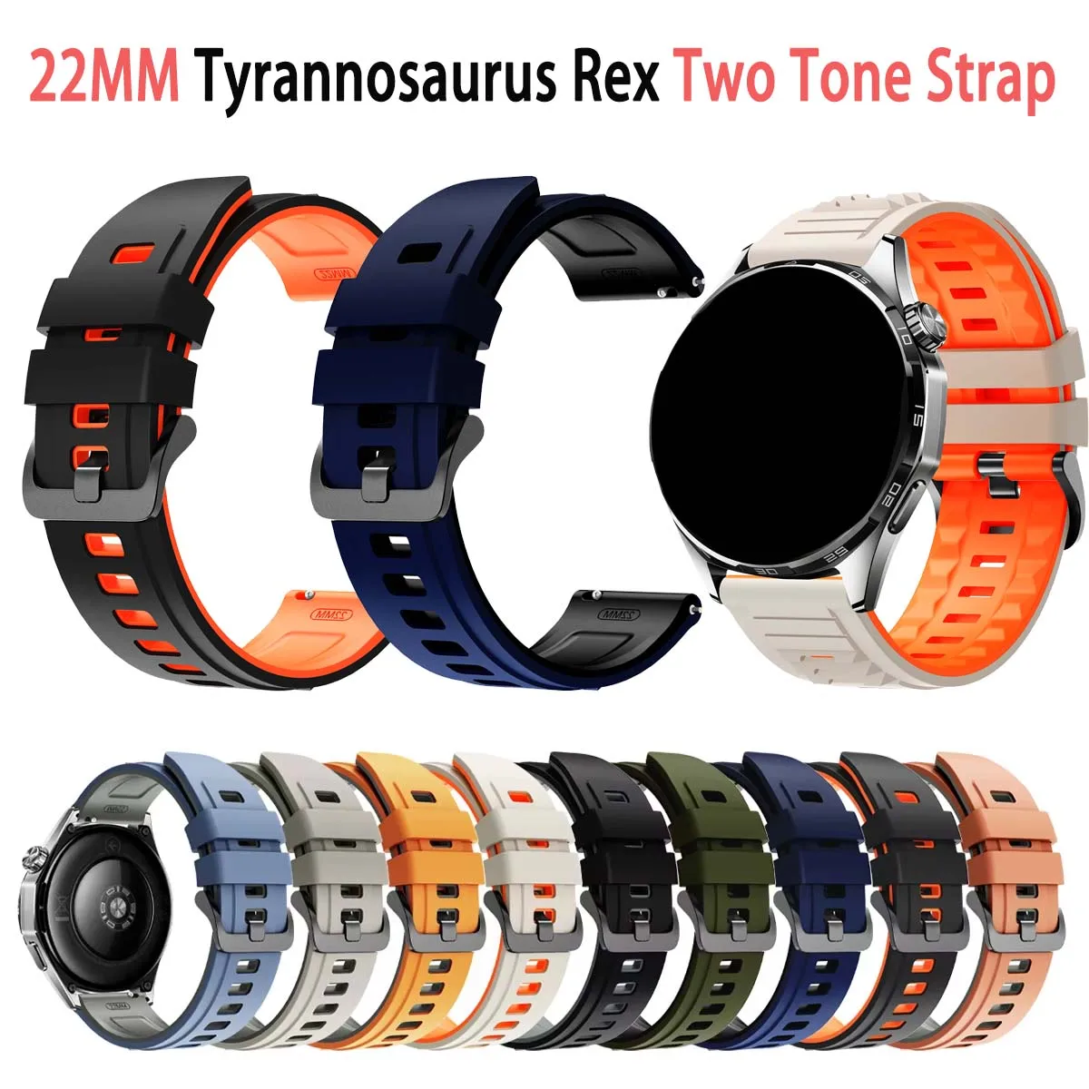 For AMAZFIT BALANCE 2 Watch Strap Amazfit Active Max 48mm BIP6 5 UNITY GTR 4/3 Pro 2e 22mm Sports Silicone Band For HUAWEI WATCH