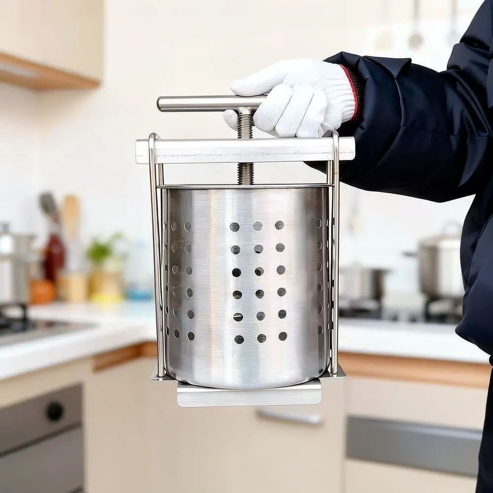 Durable Stainless Steel Manual Vegetable Press Kitchen Accessory For Removing Water From Dumping Filling Cooking Gadget