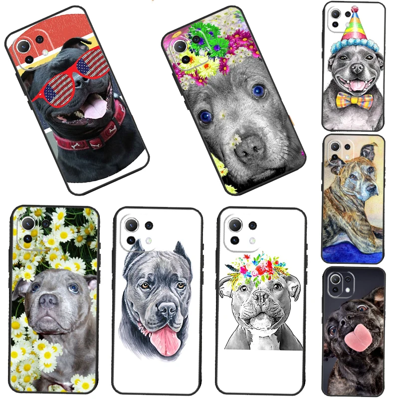 Staffordshire Bull Terrier Staffy dog Case For POCO X3 X4 Pro F4 GT M3 M4 F3 Cover For Xiaomi 12S Ultra 12 11T Pro Mi 11 Lite