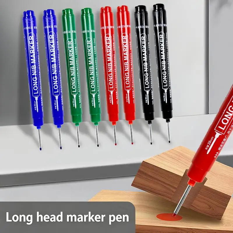 1PC Long Needle Marker Pen Deep Hole Metal Bathroom Woodworking Tile Screw Deep Hole 20mm/45mm Dash Pen Marker Pen