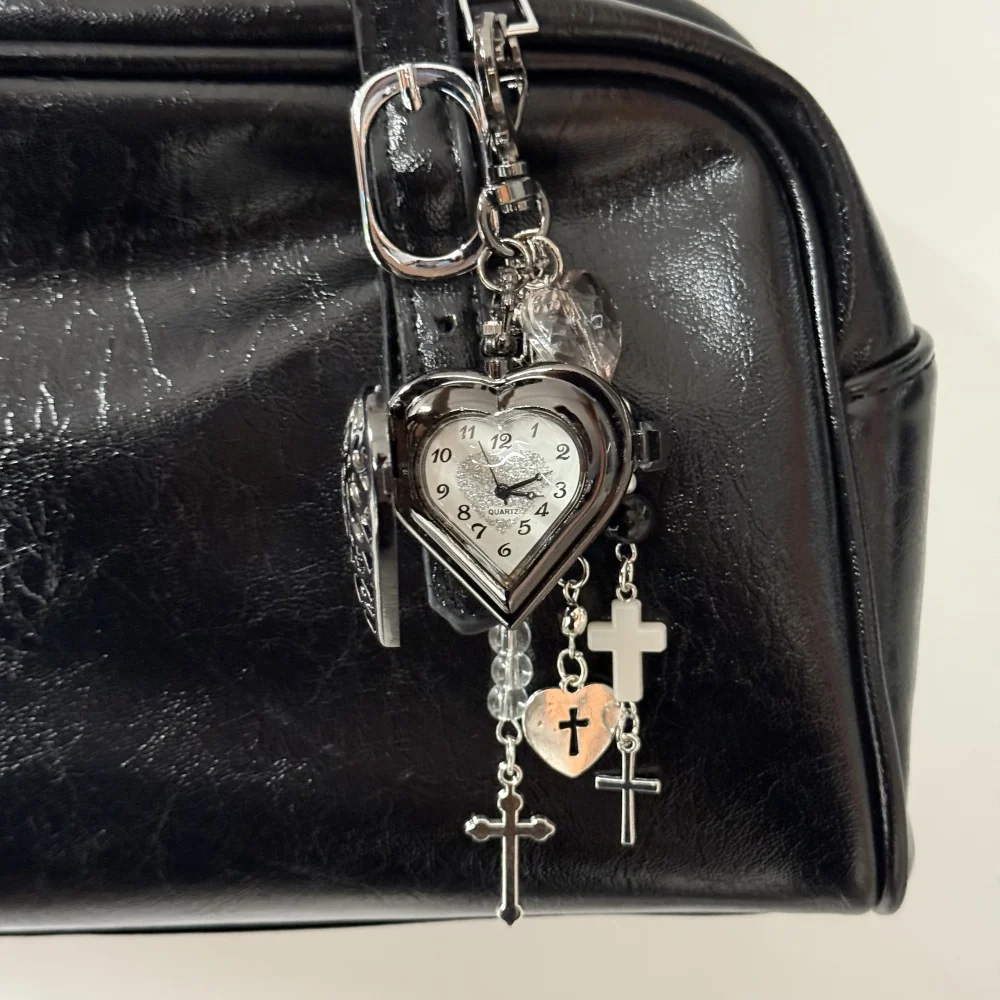 Original oco coração relógio de bolso corrente chaveiro design steampunk relógio vintage colar pingente jóias relógio masculino feminino presente