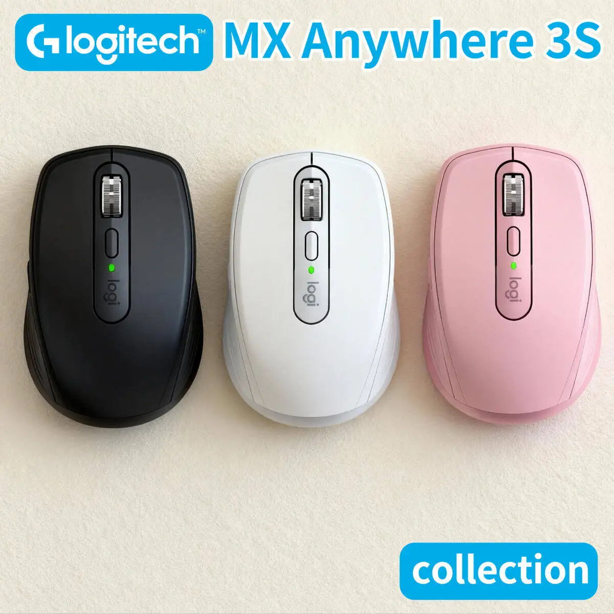 

Logitech Top-Tier MX Anywhere 3S Mouse – Logitech’s Advanced Sensor, Premium Ergonomics, Quiet Operation