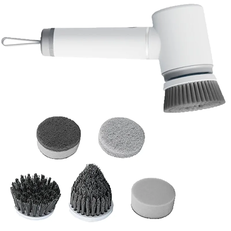 Electric Spin Scrubber Cordless Handheld Rotating Cleaner Drill Cleaning Brushes Multifunctional Detailing Brush for Household