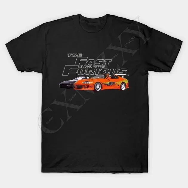 

2025 Men/Women's Summer Black Street Fashion Hip Hop fera vs sup Fast And Furious T-shirt Cotton Tees Short Sleeve Tops