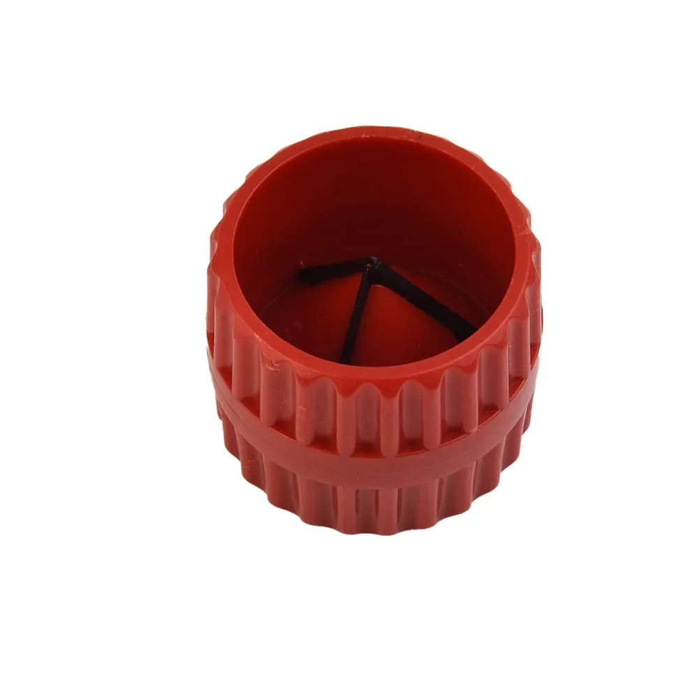 1pcs Red Round Thickened Copper Tube Chamfer Hand Chamfering Deburr Tools For Tube Metal Internal / External Deburring Tools