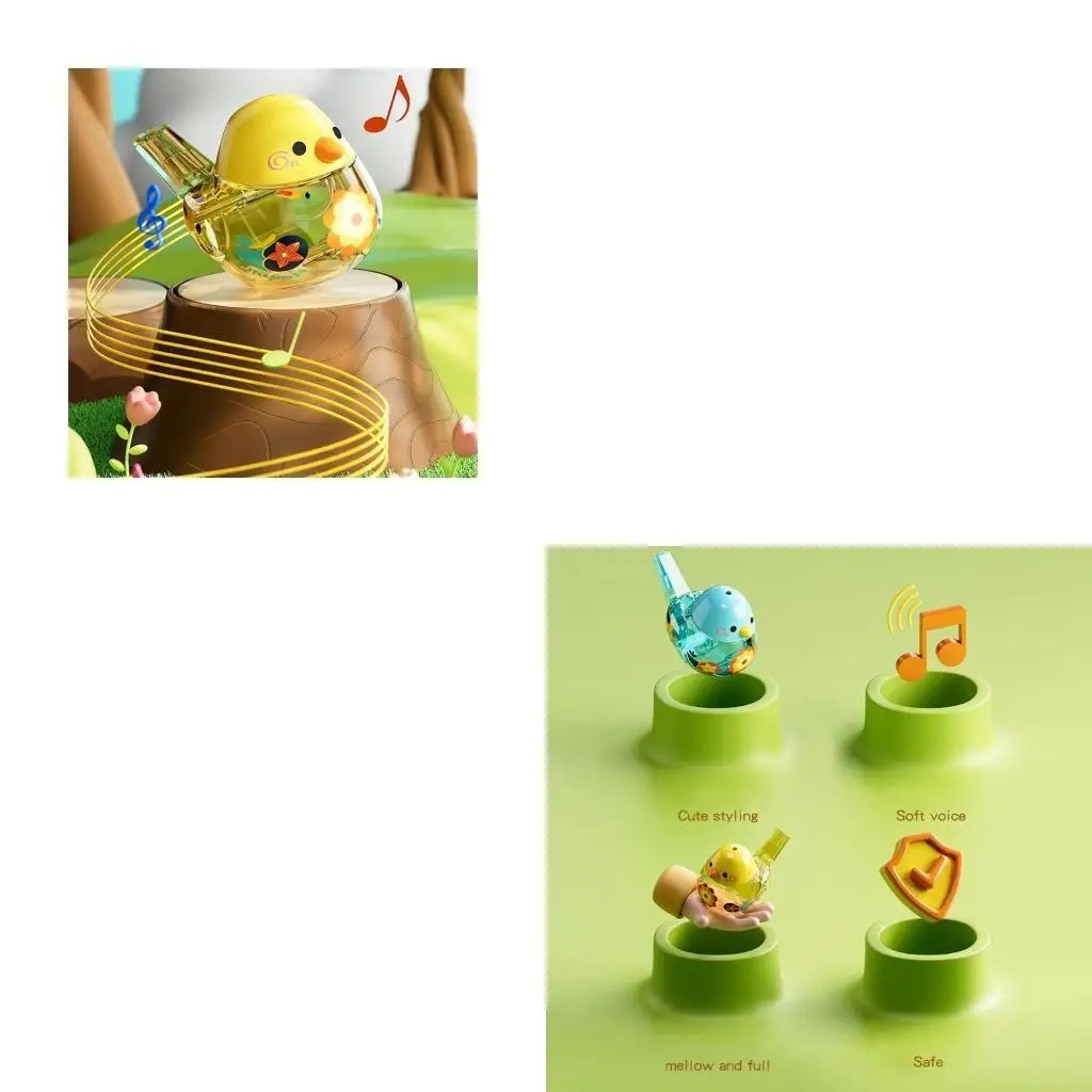 

31BE Шумящие птицы свисток для воды со шнурком для детей забавный свисток игрушка свистки для птиц музыкальные игрушечные