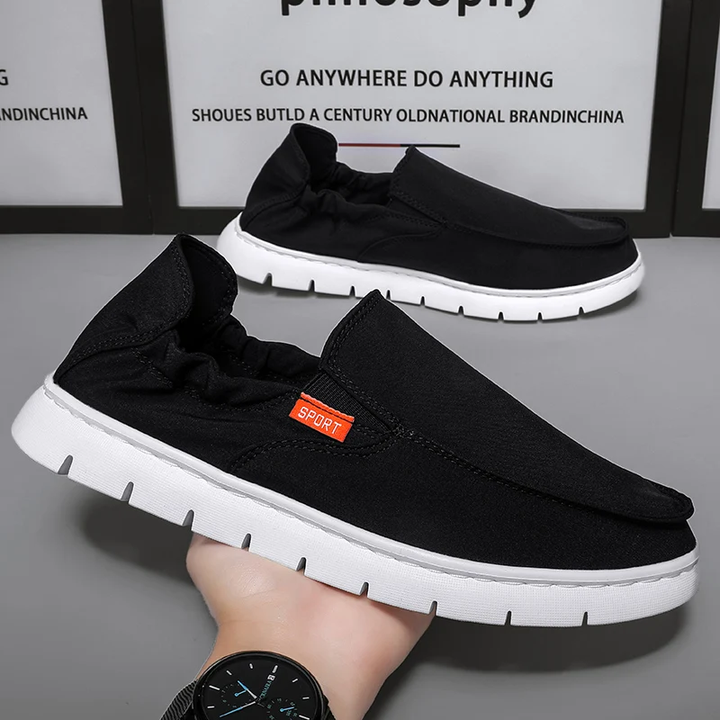 

Beijing Canvas Shoes Men's Slip-On Soft Bottom Breathable Casual Shoes Trendy Fashion Single Shoes Spring Autumn Collection