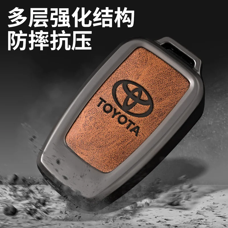 Zinc Alloy Car Key Case Cover Holder Shell For Toyota Camry Prius Land Cruiser Prado 150 Crown For Subaru Foreste XV Keychain