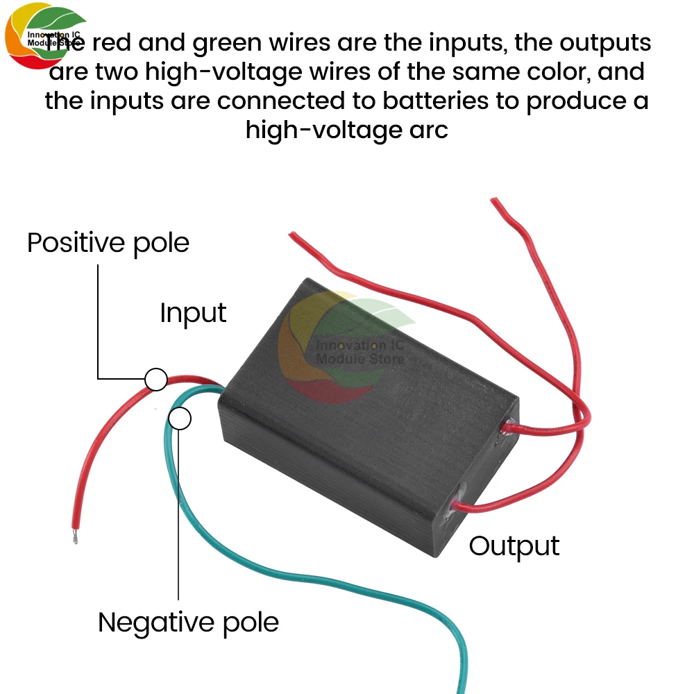 DC3.7-6V 2A 200KV High-Voltage Generator Pulse Arc High-Voltage Module Inverter Boost Module Boost Inverter Module