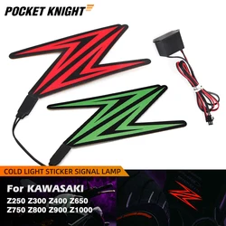 For KAWASAKI Z 1000 900 800 750 650 400 300 250 125 Motorcycle Stickers Night Light Flashing Patch Fairing Body Suitcase Decal
