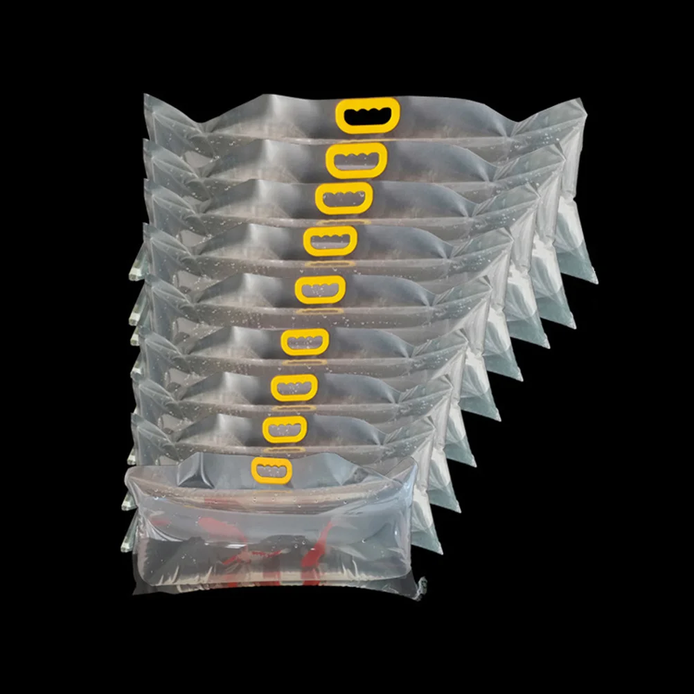 

4pcs Oxygenated Packaging Fish Bags Eco Plastic Seafood Carry Out Packing Pouch Storage Solution Kitchen Bar