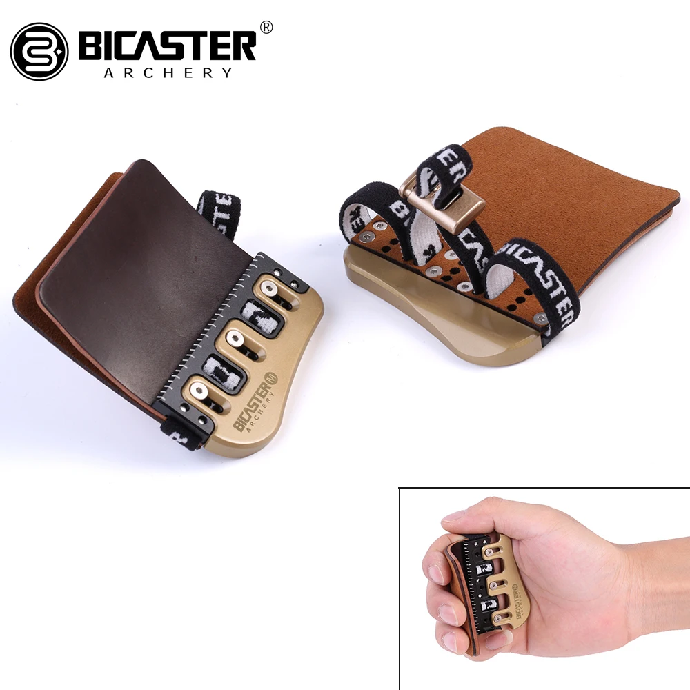 

Archery Finger Tabs Barebow Finger Tab Cordovan Leather + Brass Plate Right Hand/Left Hand M/L Archery Finger Guards