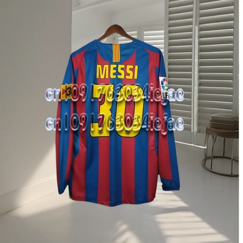 الرجعية الفانيلة أزياء كرة القدم الزي الوطني الكلاسيكي توتي كاكا أوين هنري باجيو رونيبراهيموفيتش الفانيلة طويلة الأكمام