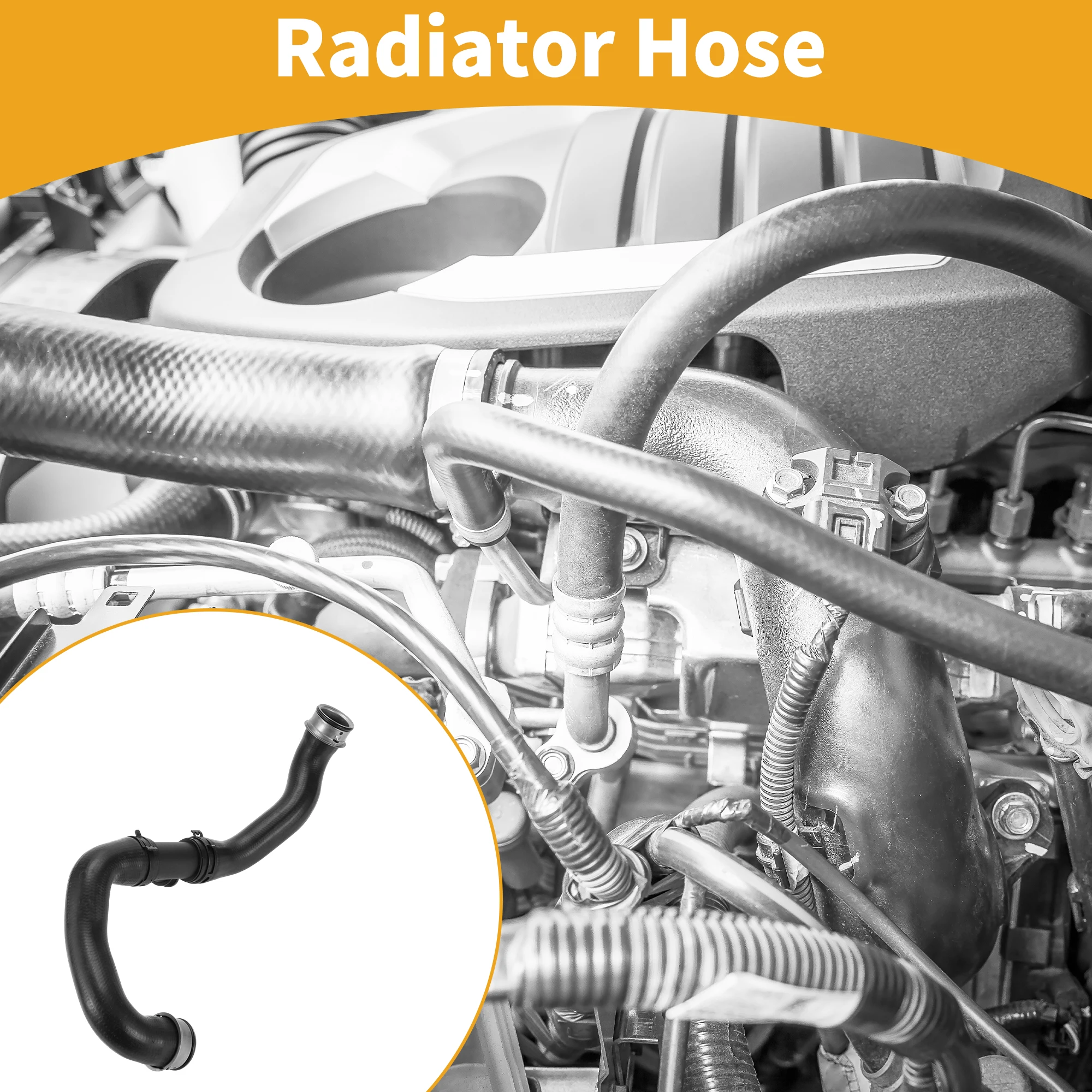 

UXCELL Radiator Hose for Mercedes-Benz C350 2012-2015 for Mercedes-Benz GLK350 10-15