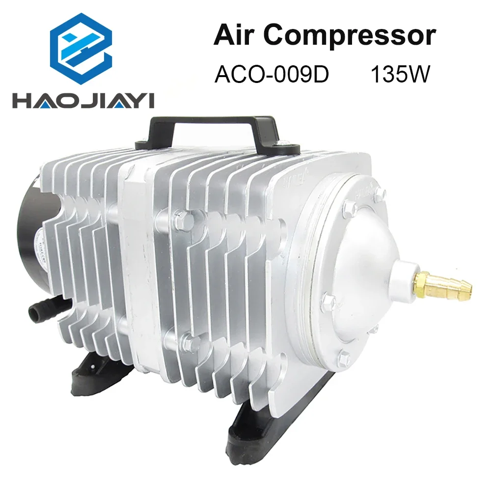 ปั๊มลมแม่เหล็กไฟฟ้าคอมเพรสเซอร์135W สำหรับ ACO-009D เครื่องตัดแกะสลักเลเซอร์ CO2