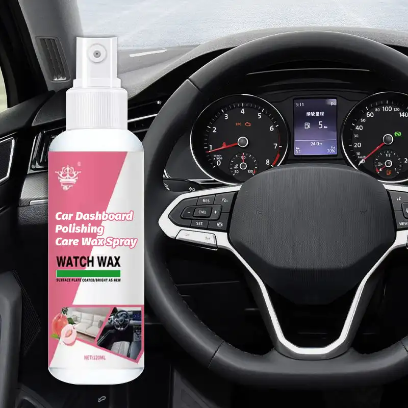 

Car Dashboard Polishing Care Wax Spray Advanced Car Wax Long Lasting Easy Use Safe Plastic Interior Refurbishment Agent Coating