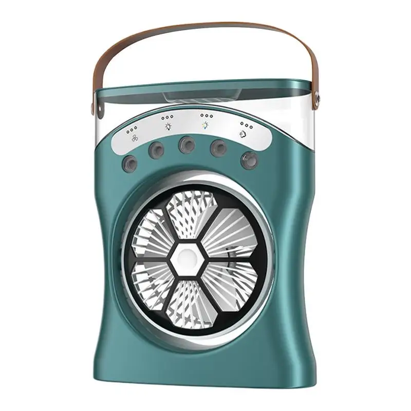 

Misting Desk Fan Water Misting Small Fan Rechargeable 180-Degree Rotating Three-Speed Cooling Machine For Hot Weather Dorm